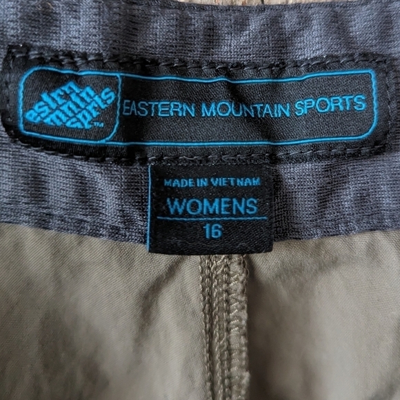 Eastern Mountain Sports Forest Brown 100% Nylon Hiking Shorts Size 16 - Picture 5 of 7